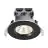 Lot 3x Nordlux Downlight Fremont Métal Noir 4.5W 345lm 36D - 827 Blanc Très Chaud | 85mm - IP65 - Dimmable