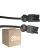 Voordeelpak 25x Noxion GST - Compatibel Verlengkabel Zwart - Mannelijk + Vrouwlijk - 2m - 3 pole 1,5mm2