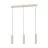 Eglo Hanglamp Caminia Staal Geschuurd 3x4.7W 3x345lm - 830 Warm Wit | IP20 - Incl. 3x GU10
