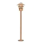 Nordlux Blokhus Sokkel Lamp Koper en Glas Koper | IP54 - Geschikt voor E27