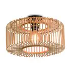 Good&Mojo Plafondlamp Bromo Bamboe Bruin S | Geschikt voor 1x E27 