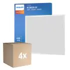 Voordeelpak 4x Philips LED Paneel Ledinaire RC065B 28W 3400lm - 840 Koel Wit | 60x60cm - UGR 